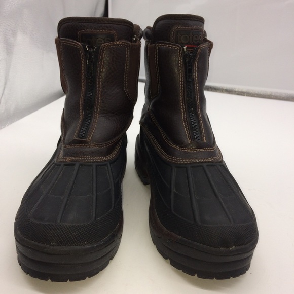 totes Shoes Totes Mens Zip Front Water Proof Winter Snowrain Boots